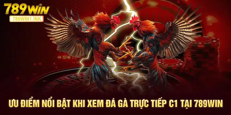 Ưu điểm nổi bật khi xem đá gà trực tiếp C1 tại 789WIN